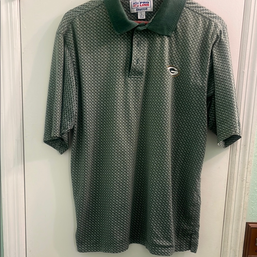NFL Green Bay Packers Patterned Polo Shirt
